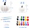10Pcs Halloween Paint Your Own White Plastic Artificial Pumpkin Decorating Craft Kit